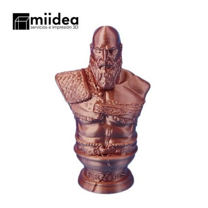 Figura Kratos God of War 3D en pose de combate