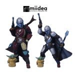 Figura Mandaloriano 3D Star Wars con armadura beskar