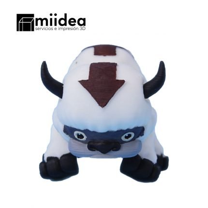 Detalles del pelaje y cara de la Figura Appa Avatar 3D