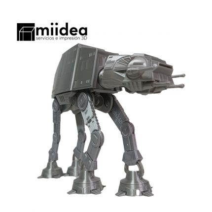 Figura AT-AT Articulado 3D de Star Wars - Vista frontal