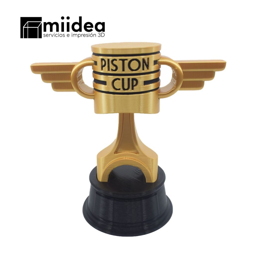 Copa Pistón Cars 3D - Réplica del trofeo de la película