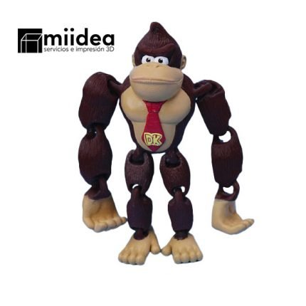 Figura Donkey Kong 3D 15cm - Pose clásica del personaje