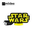 Letrero USB LED Star Wars con logo iluminado