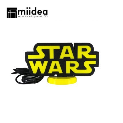 Letrero USB LED Star Wars con logo iluminado