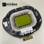 Maqueta Estadio Monumental 3D - Vista frontal detallada