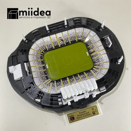 Maqueta Estadio Monumental 3D - Vista frontal detallada