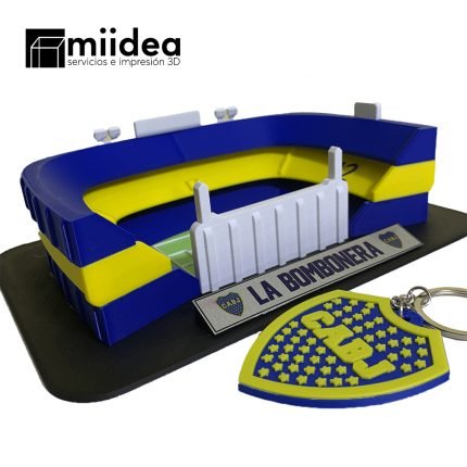 Maqueta Estadio Boca Juniors 3D "La Bombonera" vista panoramica