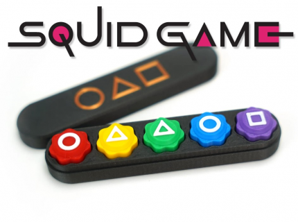Juego Gonggi Squid Game 3D - Set completo de 5 piezas
