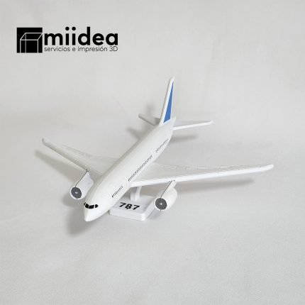 Maqueta Avión Boeing 787 3D multicolor vista superior