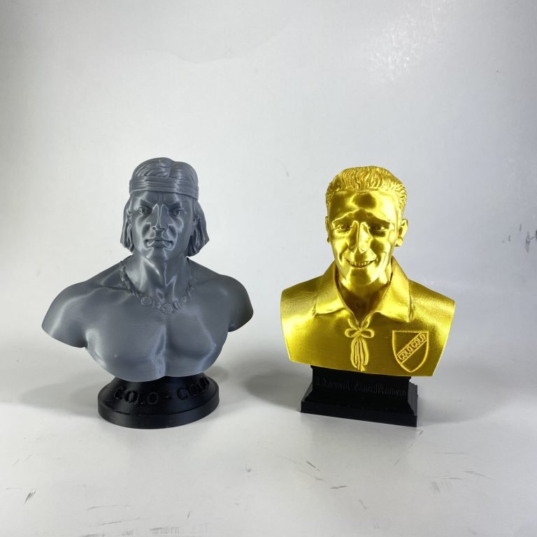 Busto Cacique Arellano 3D - Figura principal frontal