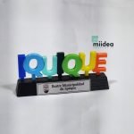 Detalle de la textura del Mini Letrero Iquique 3D