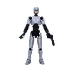Figura articulada Dummy 13 versión Robocop impresa en 3D color plata y negro.
